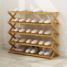 GAPANG 實木折疊鞋櫃5步800, 木杆