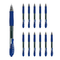 PILOT 百樂 G-2 按壓式原子筆 0.7mm BL-G2-7, 藍色, 12個