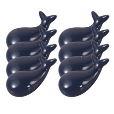 Block Mart廚房鯨魚陶瓷筷架, 隨機發貨, 8個