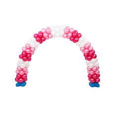 joyparty 氣球拱門製作 僅氣球 粉色堆疊 珍珠白 48p + 珍珠淺粉紅 52p + 珍珠紫紅色 52p 套組, 混合色, 1套