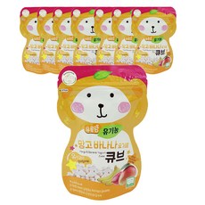 오가닉스토리 푸름맘 유기농 요거트큐브, 8개, 망고 + 바나나 혼합맛, 16g