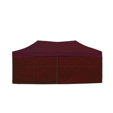홍캐노피 스틸 접이식 행사용 캐노피천막 민자벽면 32mm x 3 x 3 m, 와인, 1개