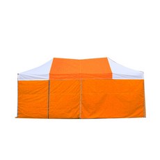홍캐노피 스틸 접이식 행사용 캐노피천막 민자벽면 32mm x 3 x 3 m, 주황(중앙) + 백색, 1개