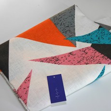 Nasan 亞麻印花面料 P646-2, 混色