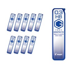 PILOT 百樂 Neox石墨尖芯HB HRF3G-20, 0.3mm, 10入