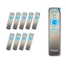 PILOT 百樂 石墨筆芯 HRF4G-20 H, 0.4mm, 10盒