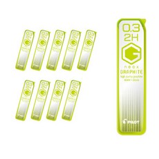 PILOT 百樂 石墨筆芯 HRF3G-20 2H, 0.3mm, 10盒