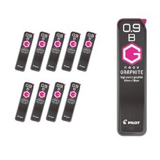 PILOT 百樂 石墨筆芯 HRF9G-20 B, 0.9mm, 10盒