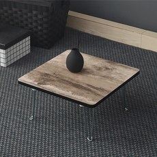 Joeunworld LPM 迷你桌 400 x 400 毫米, 深木色