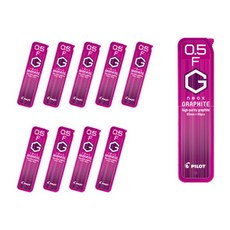 파이롯트 네옥스 그라파이트 샤프심 F HRF5G-20, 0.5mm, 10개