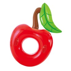 造型游泳座圈 蘋果款 125cm, 混合顏色, 1個