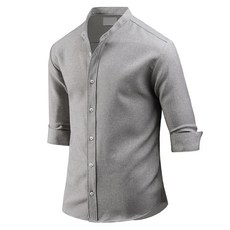 DAKUANG 男款立領7分袖襯衫 B07J2_ss1543