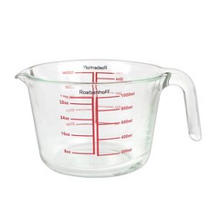 Roebenhoff 耐熱玻璃量杯, 混合顏色, 1L