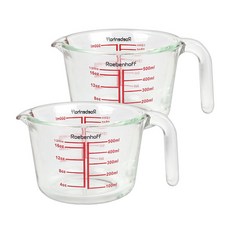 Roebenhoff 耐熱玻璃量杯 2入, 混合顏色, 500ml
