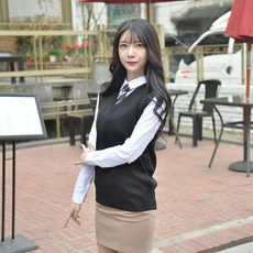교복몰 여아용 롱 교복 조끼
