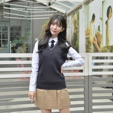 GYOBOKMALL 女童長款制服背心