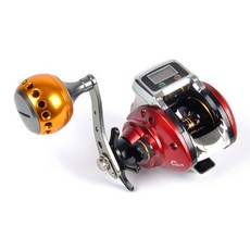 banax FDDL 最大功率深度測量 Baitril 10+1 球左手柄, 紅色的, DCR150L