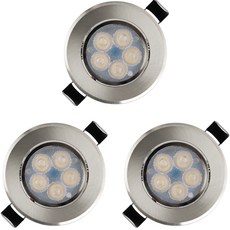 샛별하우스 매립등 led 다운라이트 5W 3p 전구색, 크롬