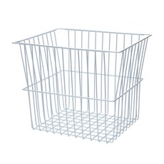 多用途金屬絲籃洗衣籃, 白色, 1個