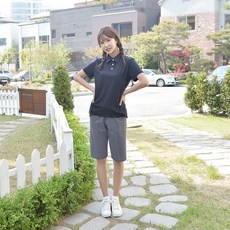 GYOBOKMALL 女款短袖POLO衫+西裝短褲