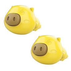 Block Mart 寵物豬豬沐浴幫手玩具, 黃色, 2個