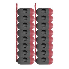 블럭마트 쁘띠 반려동물 배변봉투통, 레드 + 블랙, 16개, 1개