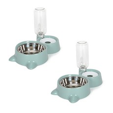 Block Mart自動澆水寵物餐具2p, 綠色