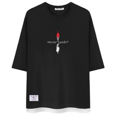 NESPA 大尺碼分層7分T恤 SRB_0325