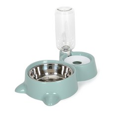 Block Mart 寵物自動餵食器, 綠色, 1個