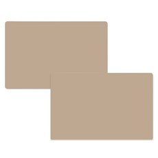 矽膠素色方形餐墊 2入, 磚紅色, 400 x 268mm, 2個