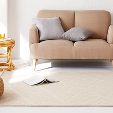 La Pomme 線條造型棉質地毯