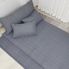 涼感絎縫睡墊套, Sheer charcoal