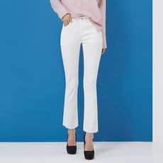 Jean Mania 女款腰部彈力簡約褲腳剪裁靴型牛仔褲 WJM-834