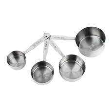 不鏽鋼量杯 4款, 1套