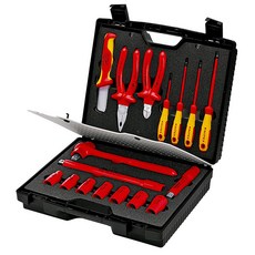KNIPEX 絕緣工具組 17 98 99 11 110 x 310 x 360 mm, 工具 17種+工具箱, 1組