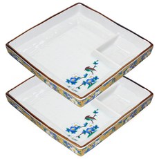 LeBENKUCHEN Aika生魚片壽司方形分隔板, 鳥, 2個