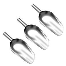 MarketPio 不鏽鋼寵物飼料鏟, 單一顏色, 3個