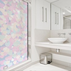 수풀 무점착 북유럽 스타일 샤워 윈도우 시트지, NSW 891