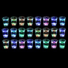 LED燒酒杯, 單一顏色, 24個