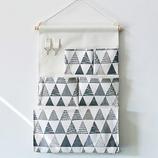 I Love Home壁掛式布質收納袋, 三角形
