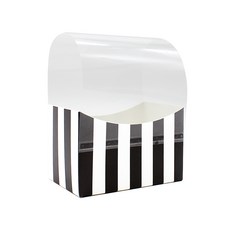 直條紋塗層三明治托盤 100入 + opp蓋 100入, 1套