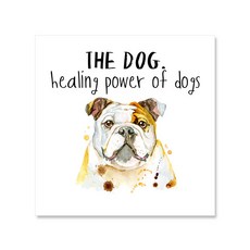 素雅感性 動物系列 水彩畫 畫布 印刷 畫框 DOG I SSO-WP_DOG01