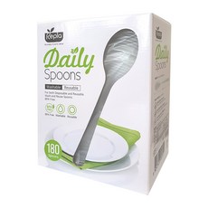 Repla 塑膠湯匙 透明色, 180件, 1個