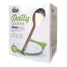 Repla 塑膠湯匙 米白色, 180件, 1個
