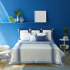 조현디자인 풍기인견 썸머룸 스폐셜 침구 풀세트, 오션네이비