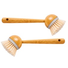Block Mart 竹製手柄廚房浴室多功能刷, 混合顏色, 2個