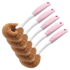 Market Pio 廚房多用途環形清潔刷, 粉紅色, 5個