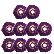 Queen Maru 腳踏清潔機專用紫色拖把布, 10個