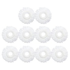 地板清潔拖把 白色, 10個