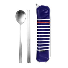 FINE SENSE 餐具組, 海軍藍, 湯匙+筷子+收納包, 1組